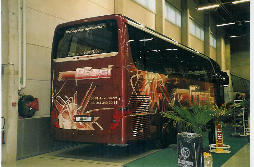 (058'508) - Gssi, Horw - Setra am 12. Januar 2003 in Bern, Ferienmesse