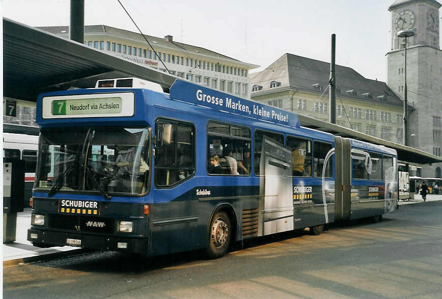 (059'425) - VBSG St. Gallen - Nr. 246/SG 198'246 - NAW/Hess am 29. Mrz 2003 beim Bahnhof St. Gallen