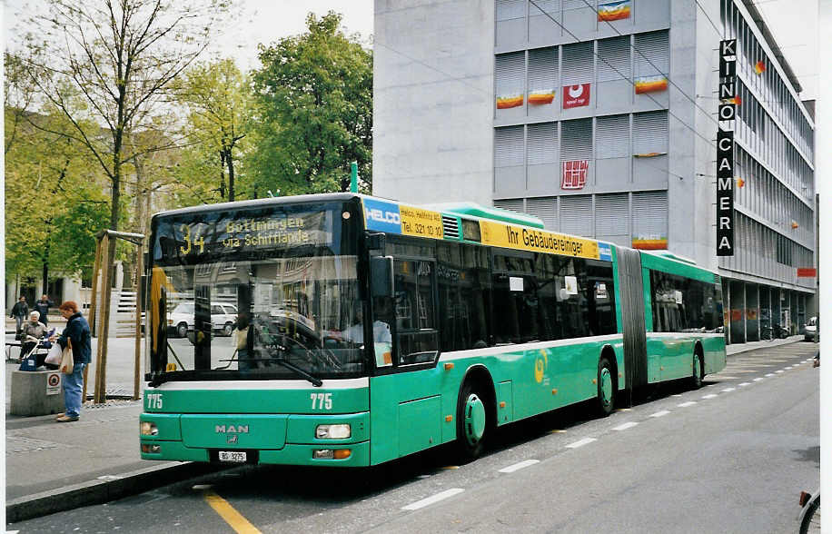 (059'906) - BVB Basel - Nr. 775/BS 3275 - MAN am 19. April 2003 in Basel, Claraplatz