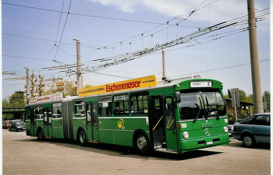 (059'922) - BVB Basel - Nr. 703/BS 3203 - Mercedes am 19. April 2003 in Basel, Garage Rankstrasse