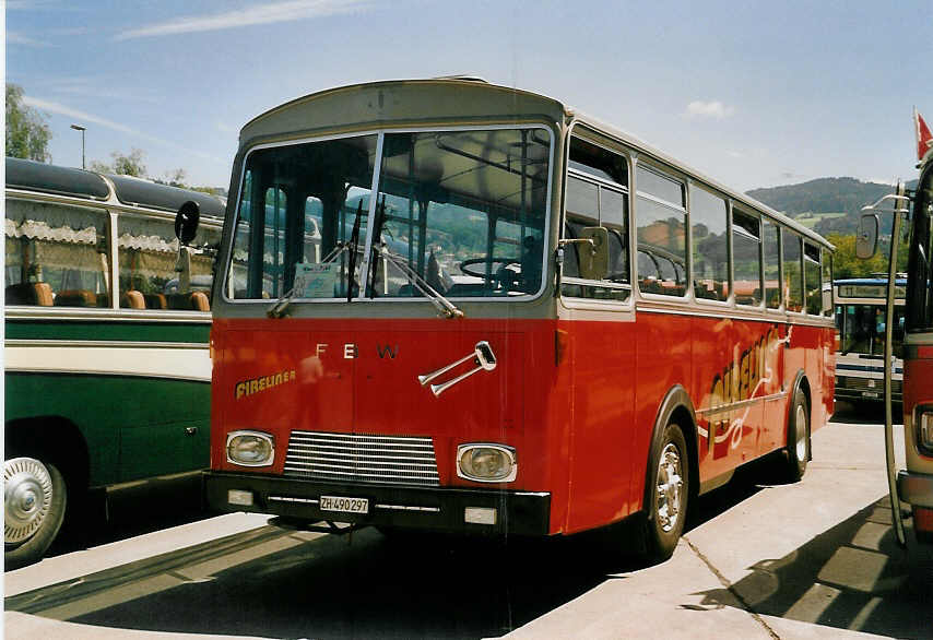 (060'909) - Weidmann, Greifensee - ZH 490'297 - FBW/Tscher (ex VZO Grningen Nr. 30) am 21. Juni 2003 in Hinwil, AMP