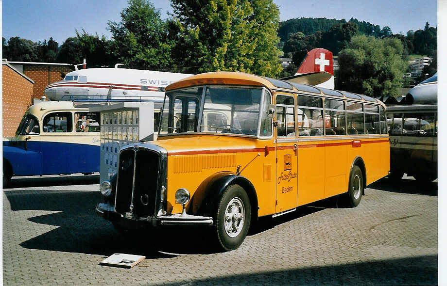 (061'404) - Stutz, Zufikon - Saurer/Lauber (ex Stutz, Baden; ex Stucki, Porrentruy) am 13. Juli 2003 in Luzern, Verkehrshaus