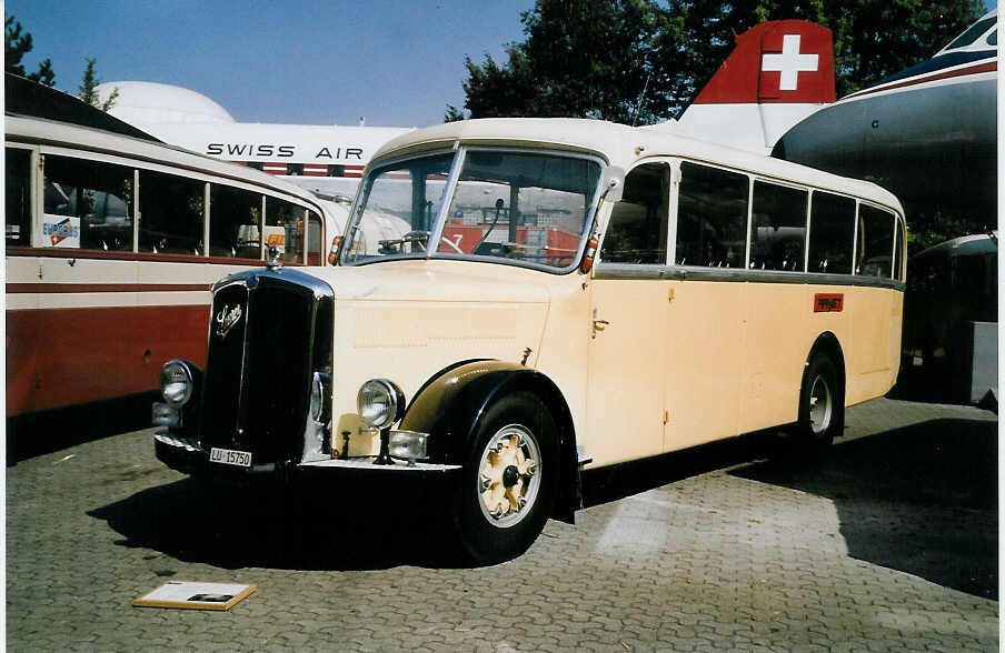 (061'406) - Arnet, Entlebuch - LU 15'750 - Saurer/R&J (ex Gutjahr, Aadorf; ex Jaggi, Kippel Nr. 2) am 13. Juli 2003 in Luzern, Verkehrshaus