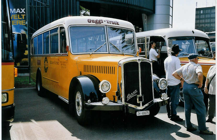 (061'422) - Guggenbhl, Wettswil - ZH 60'675 - Berna/Hess (ex Bass, Frasnacht; ex Heilsttte, Allerheiligenberg) am 13. Juli 2003 in Luzern, Verkehrshaus