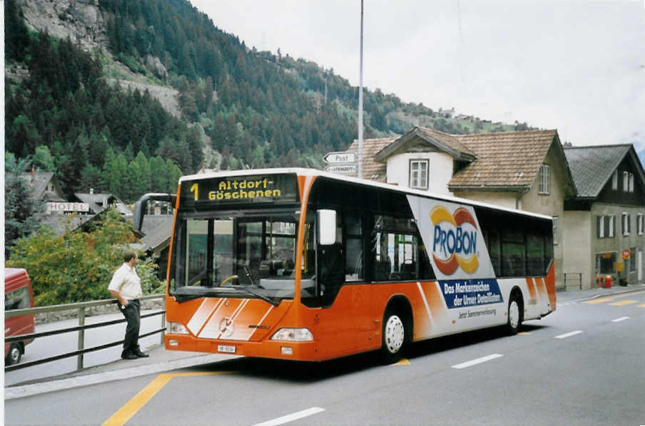 (062'016) - AAGU Altdorf - Nr. 39/UR 9234 - Mercedes am 28. Juli 2003 in Gurtnellen, Wiler