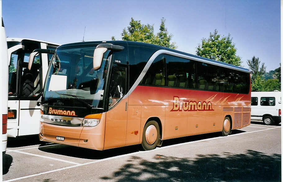 (062'716) - Brumann, Oberlunkhofen - AG 3413 - Setra am 23. August 2003 in Thun, Seestrasse