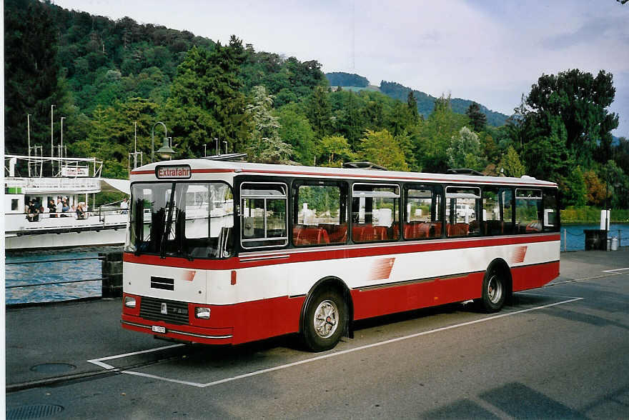 (062'731) - Frey, Opfikon - GL 15'272 - FBW/R&J (ex Tiemann, Oetwil Nr. 20; ex AAGS Schwyz Nr. 20) am 24. August 2003 bei der Schifflndte Thun