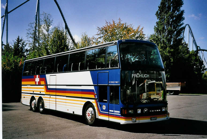 (063'636) - Aus der Schweiz: Frhlich, Zrich - ZH 27'124 - Setra (ex Drmller, Zrich) am 29. September 2003 in Rust, Europapark