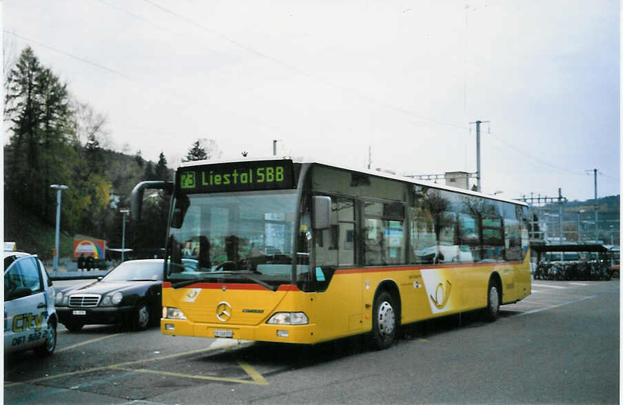 (064'335) - PostAuto Nordwestschweiz - SO 148'655 - Mercedes (ex P 25'209) am 15. November 2003 beim Bahnhof Liestal