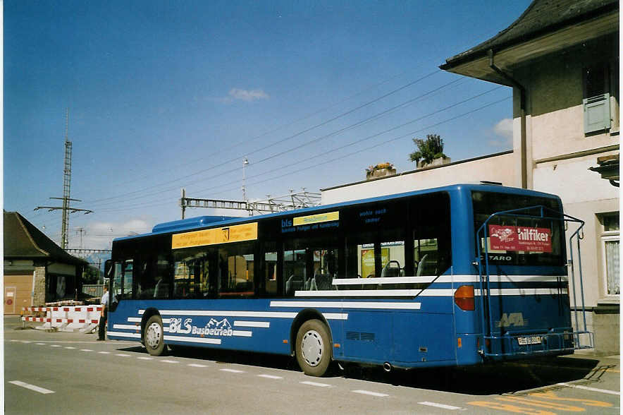 (068'811) - AFA Adelboden - Nr. 2/BE 25'802 - Mercedes am 3. Juli 2004 beim Bahnhof Frutigen