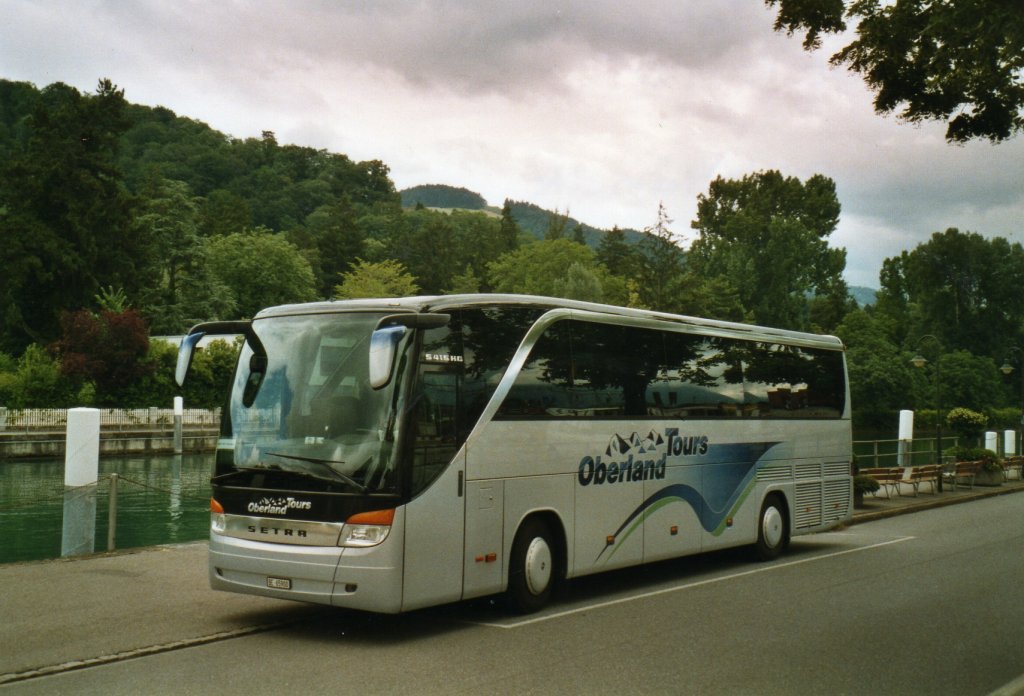 (069'412) - Oberland Tours, Grindelwald - Nr. 41/BE 65'900 - Setra (ex AAGI Interlaken) am 11. Juli 2004 bei der Schifflndte Thun