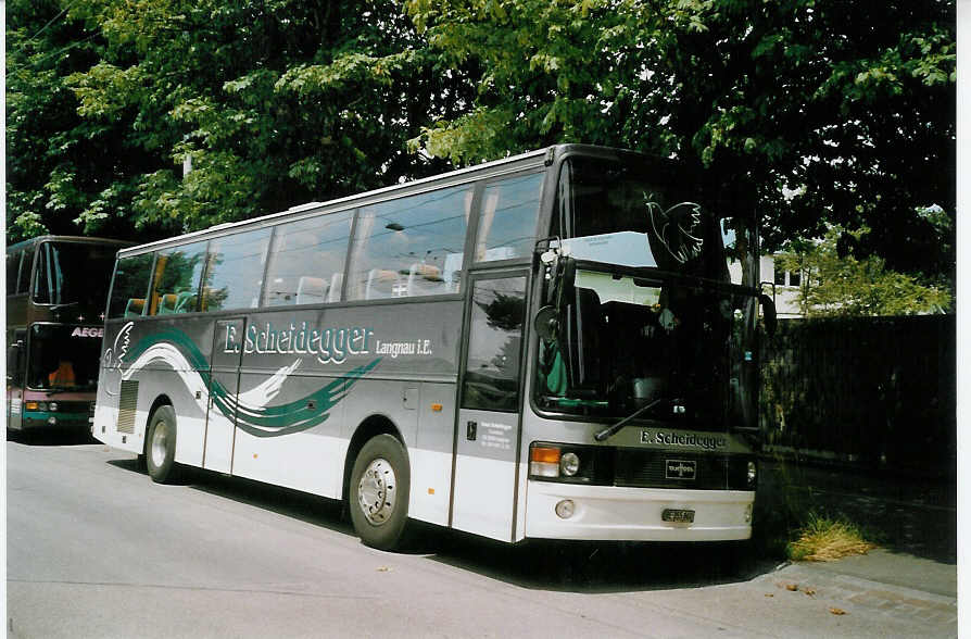 (069'607) - Scheidegger, Langnau - BE 355'860 - Van Hool am 23. Juli 2004 in Zrich, Hardau