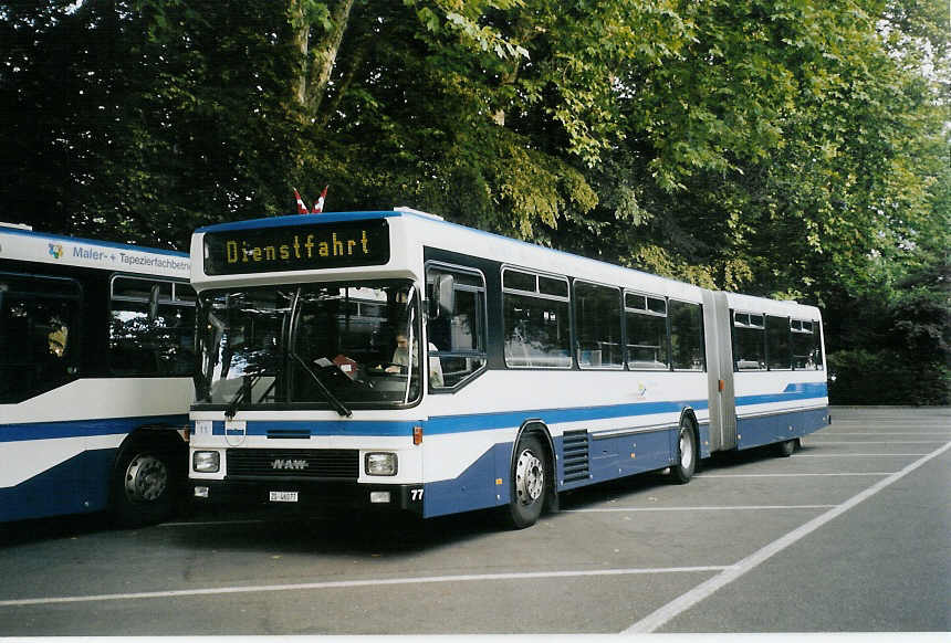 (070'318) - ZVB Zug - Nr. 77/ZG 46'077 - NAW/Hess am 21. August 2004 in Luzern, Inseli-P