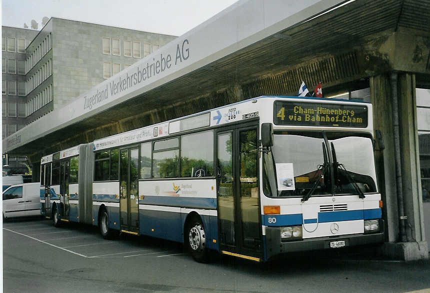 (070'835) - ZVB Zug - Nr. 80/ZG 46'080 - Mercedes am 11. September 2004 in Zug, Garage