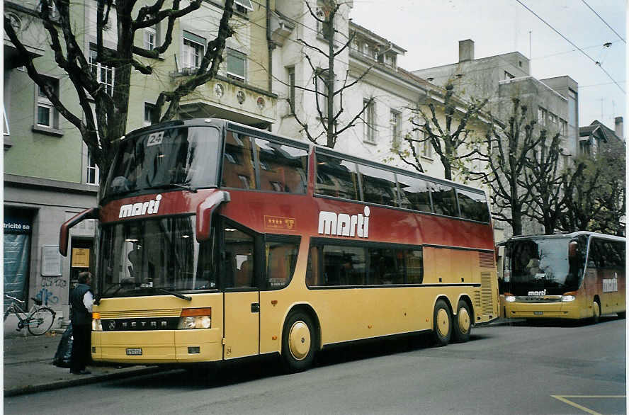 (072'635) - Marti, Kallnach - Nr. 24/BE 572'224 - Setra am 22. November 2004 in Biel, Dufourstrasse