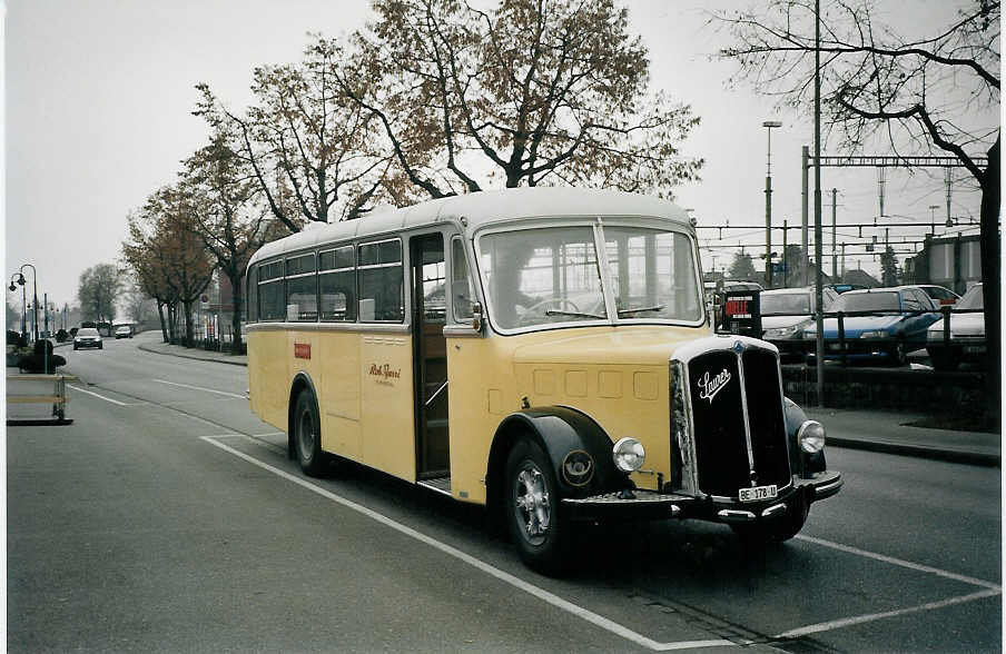 (073'125) - Burri, Teuffenthal - BE 178 U - Saurer/R&J am 12. Dezember 2004 bei der Schifflndte Thun