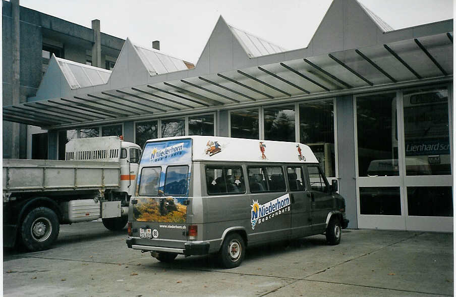 (073'336) - TBB/SNB Beatenberg - BE 374'820 - Fiat am 20. Dezember 2004 in Thun, Garage STI