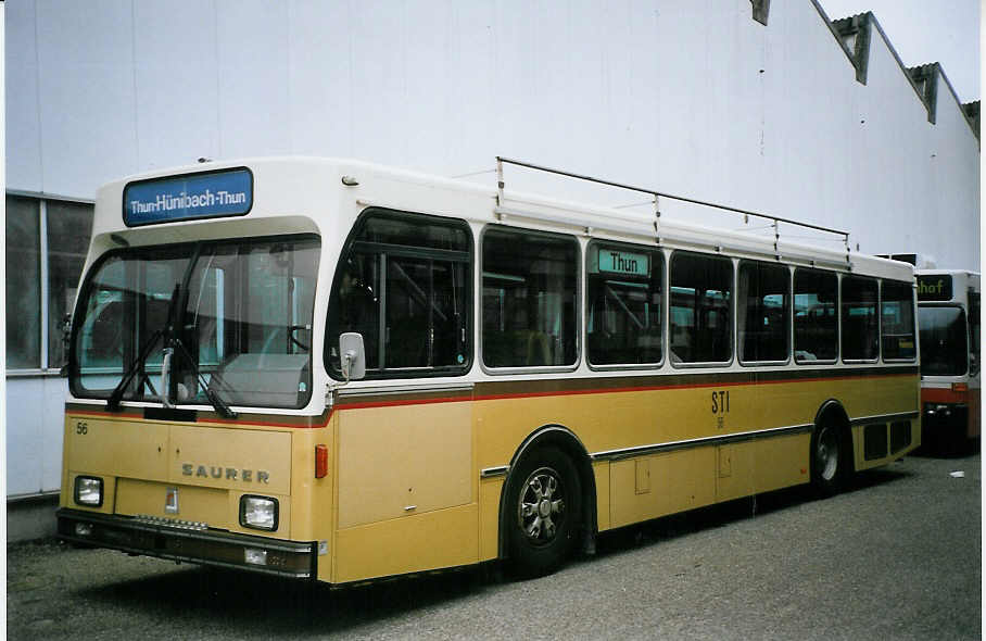 (074'003) - STI Thun - Nr. 56 - Saurer/R&J am 16. Januar 2005 in Biel, BTR