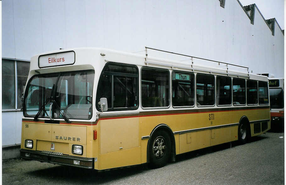 (074'009) - STI Thun - Nr. 56 - Saurer/R&J am 16. Januar 2005 in Biel, BTR