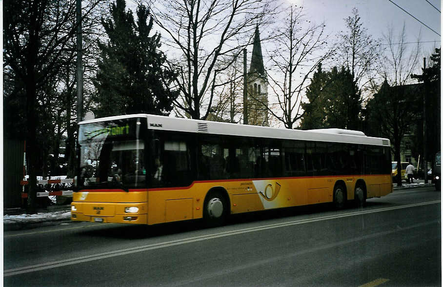 (074'436) - Engeloch, Riggisberg - Nr. 5/BE 27'667 - MAN (ex Nr. 13) am 10. Februar 2005 beim Bahnhof Bern