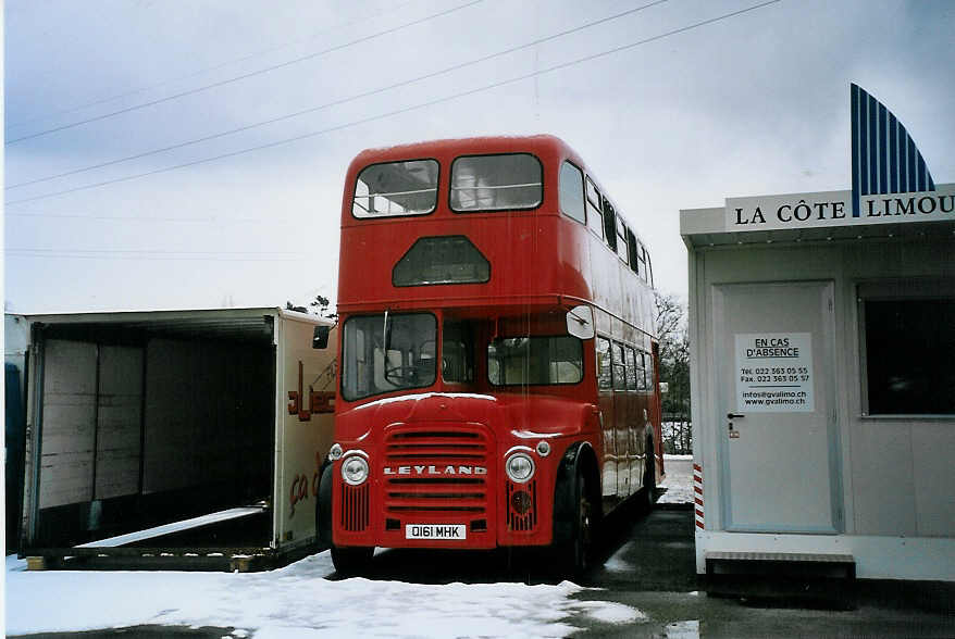 (075'619) - Aus England: ??? - Q 161 MHK - Leyland (ex Londonbus) am 6. Mrz 2005 in Nyon, Lauber