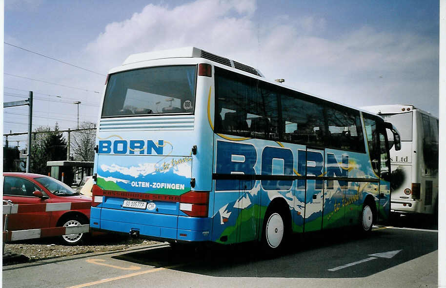 (076'120) - Born, Olten - Nr. 9/SO 105'777 - Setra am 14. April 2005 in Thun, CarTerminal