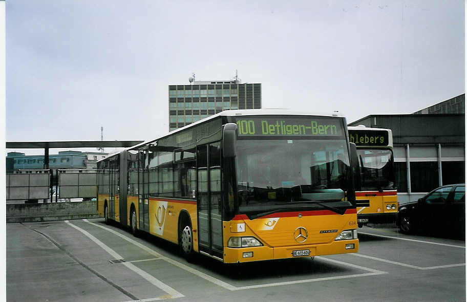 (076'123) - PostAuto Bern-Freiburg-Solothurn - Nr. 634/BE 615'604 - Mercedes (ex P 27'008) am 16. April 2005 in Bern, Postautostation