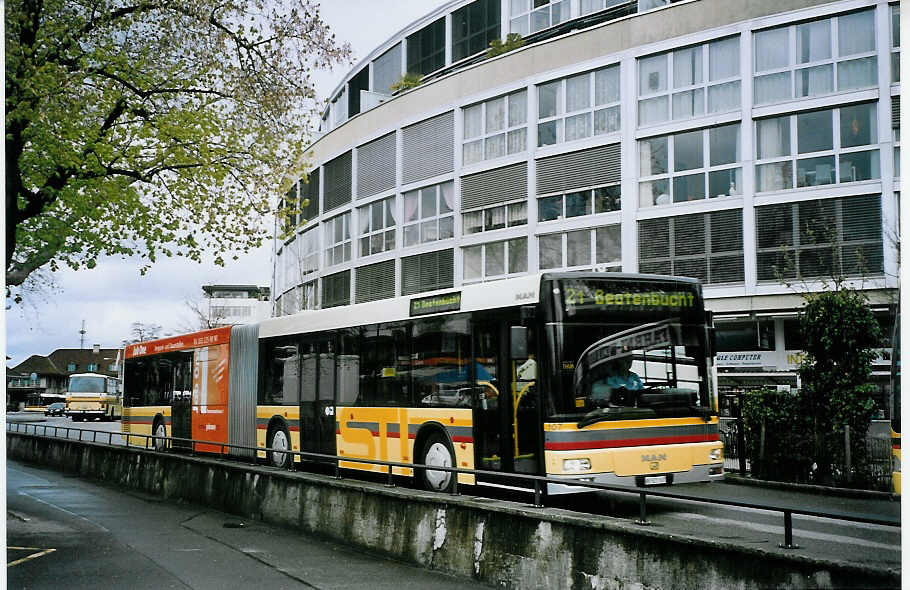 (076'214) - STI Thun - Nr. 107/BE 521'107 - MAN am 19. April 2005 bei der Schifflndte Thun