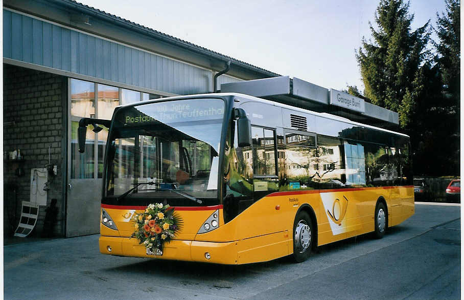 (076'421) - Burri, Teuffenthal - BE 60'582 - Van Hool am 1. Mai 2005 in Teuffenthal, Garage