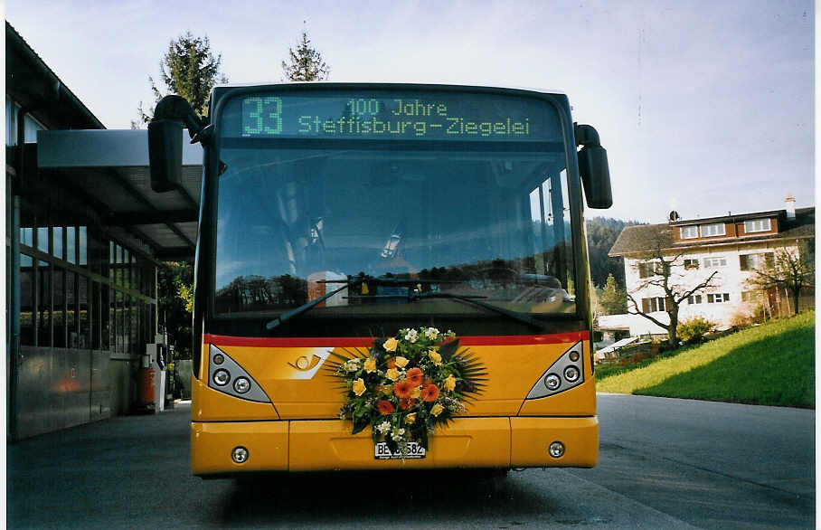 (076'427) - Burri, Teuffenthal - BE 60'582 - Van Hool am 1. Mai 2005 in Teuffenthal, Garage