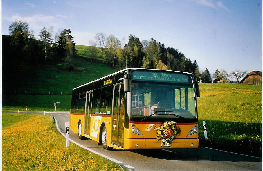 (076'432) - Burri, Teuffenthal - BE 60'582 - Van Hool am 1. Mai 2005 in Homberg, Gappen