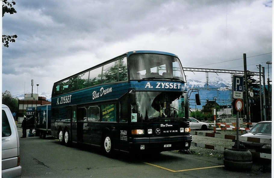 (076'514) - Zysset, Kirchdorf - BE 44 - Setra am 7. Mai 2005 in Thun, CarTerminal