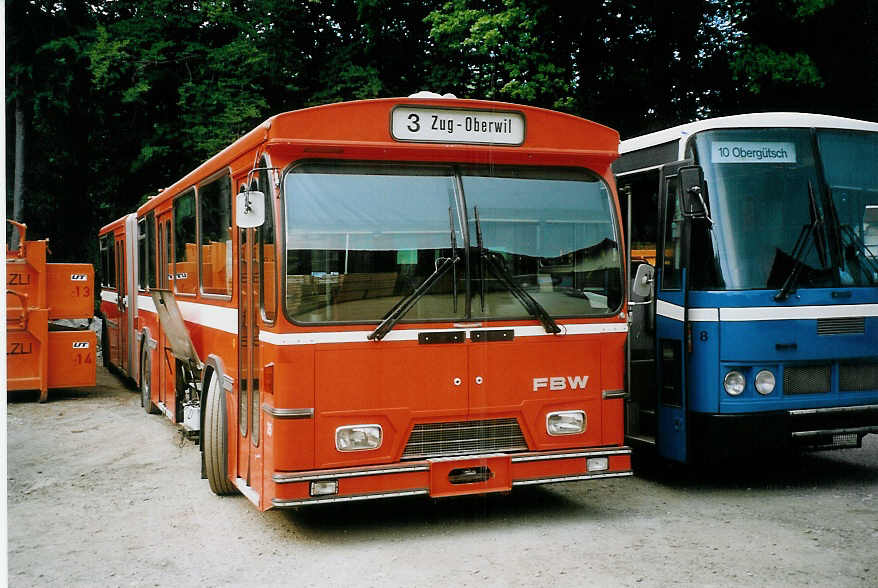 (077'008) - ZVB Zug (RWB) - Nr. 35 - FBW/Hess am 29. Mai 2005 in Oberburg, Ziegelgut