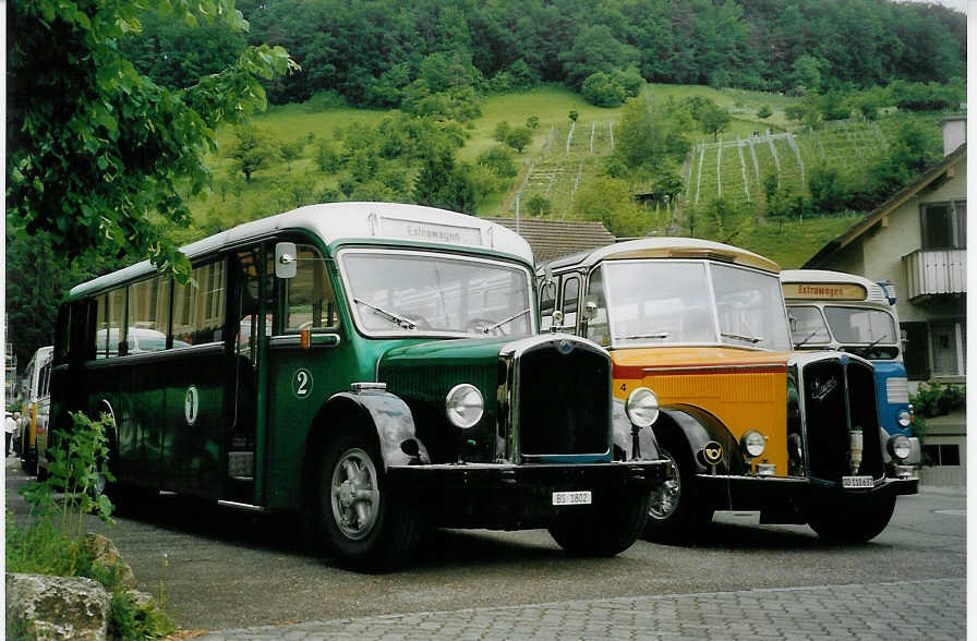 (077'218) - BVB Basel - Nr. 2/BS 1802 - Saurer/Reinb.+Chr. (ex Nr. 3) am 5. Juni 2005 in Ziefen