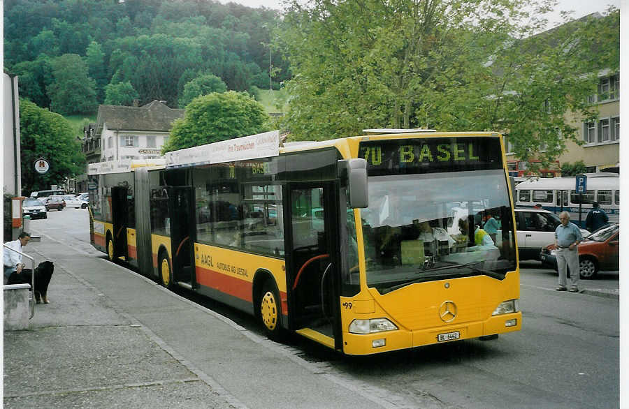 (077'232) - AAGL Liestal - Nr. 99/BL 6442 - Mercedes am 5. Juni 2005 in Reigoldswil, Dorfplatz