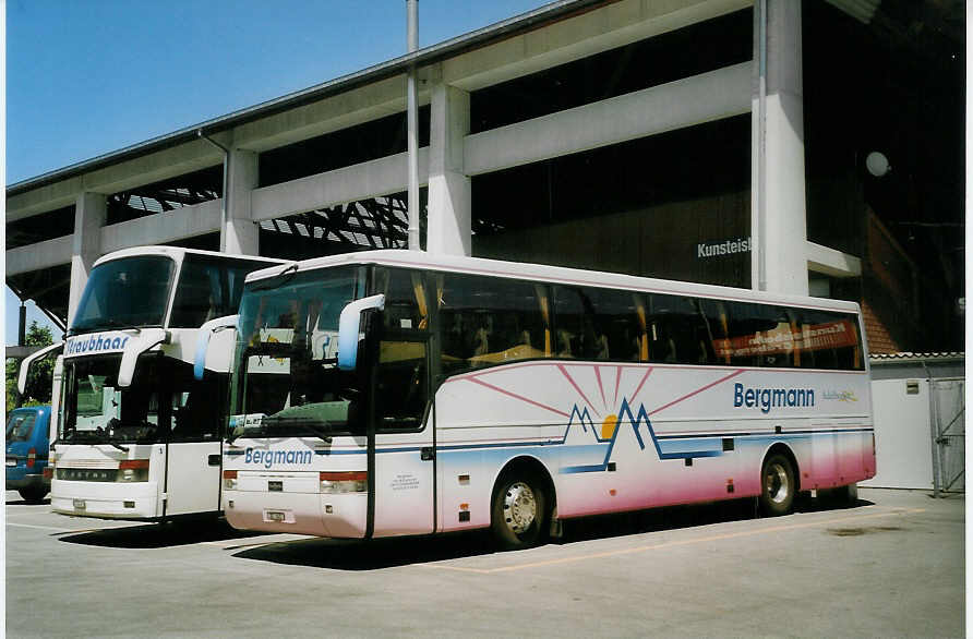 (077'329) - Bergmann, Adelboden - BE 240 - Van Hool am 8. Juni 2005 in Thun, Grabengut