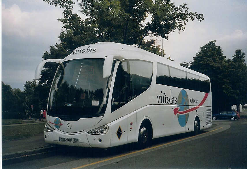 (077'423) - Aus Spanien: Vinolas, Roses - 4542 BTB - Mercedes/Irizar am 17. Juni 2005 in Thun, Lachen