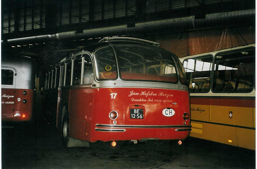 (078'804) - FRAM Drachten - Nr. 17/BE-12-56 - FBW/Gangloff (ex AFA Adelboden Nr. 3) am 21. Juli 2005 in Drachten, Autobusmuseum