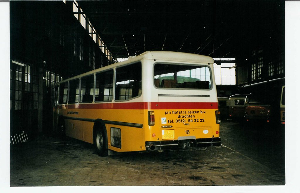 (078'817) - FRAM Drachten - Nr. 16/BG-NV-84 - Saurer/R&J (ex P 24'365) am 21. Juli 2005 in Drachten, Autobusmuseum