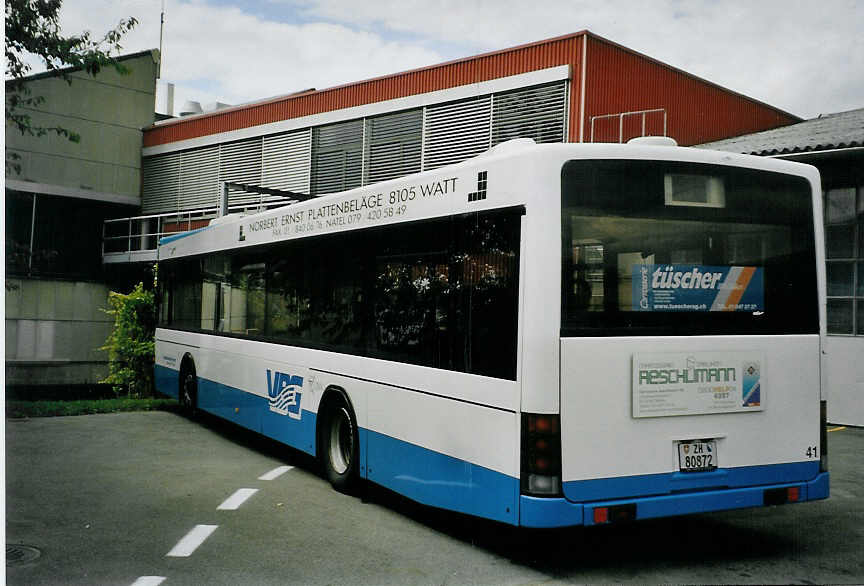 (079'428) - VBRF Regensdorf - Nr. 41/ZH 80'872 - Volvo/Hess am 13. August 2005 in Bellach, Hess