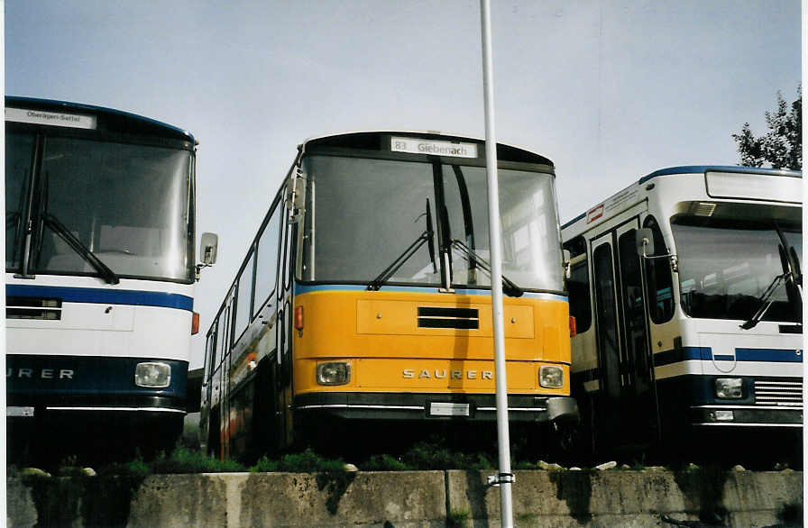 (079'734) - PTT-Regie - P 25'826 - Saurer/Hess am 27. August 2005 in Btzberg, Heiniger