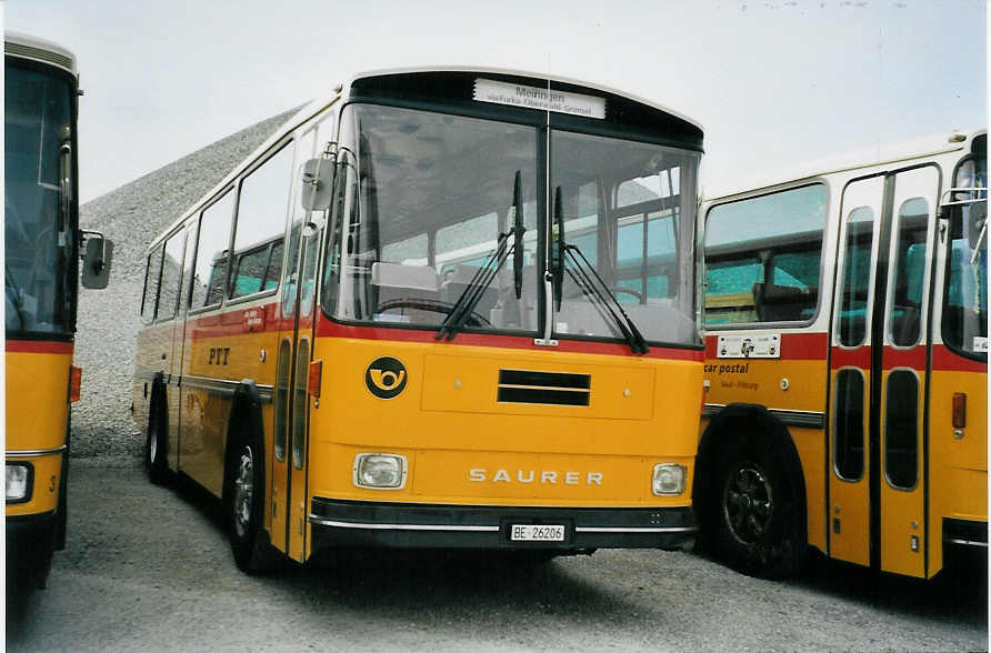 (079'805) - Schmid, Thrishaus - BE 26'206 - Saurer/Tscher (ex P 24'244) am 27. August 2005 in Niederbipp, Saurertreffen