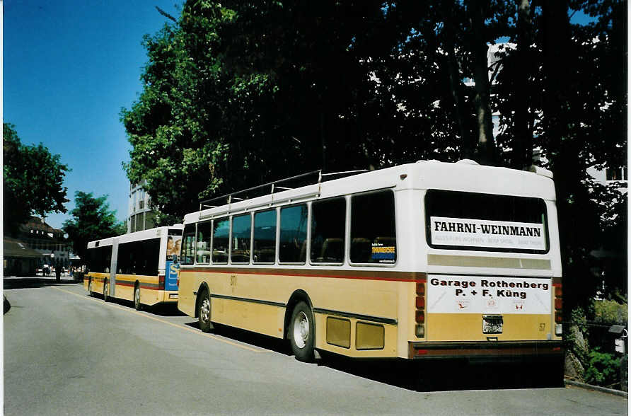 (080'212) - STI Thun - Nr. 57/BE 413'457 - Saurer/R&J am 30. August 2005 bei der Schifflndte Thun