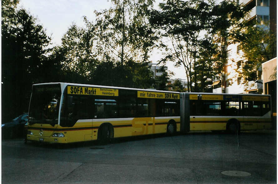 (080'329) - STI Thun - Nr. 75/BE 263'475 - Mercedes am 7. September 2005 in Thun, Garage