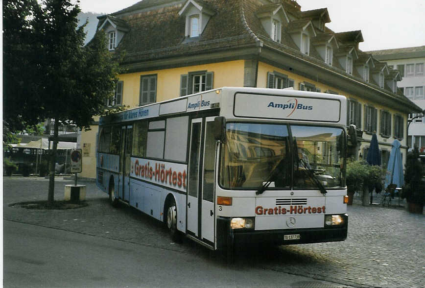 (080'413) - AmpliBus, Baar - Nr. 3/TG 137'739 - Mercedes am 15. September 2005 in Thun, Waisenhausplatz