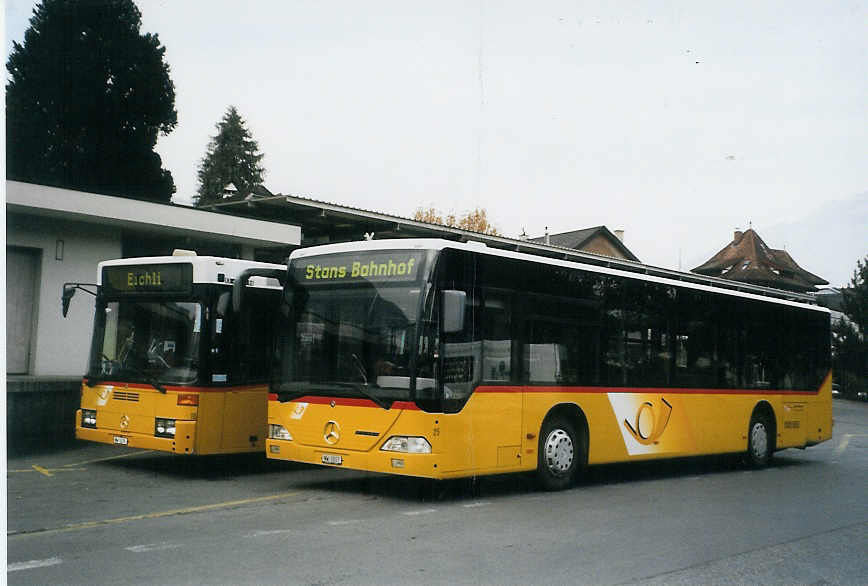 (081'112) - Thepra, Stans - Nr. 25/NW 5017 - Mercedes am 20. Oktober 2005 beim Bahnhof Stans