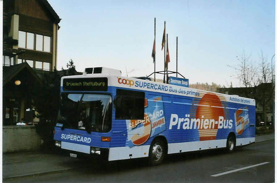 (081'526) - Coop Schweiz, Basel - ZG 69'145 - Mercedes (ex VBZ Zrich Nr. 205) am 19. November 2005 in Steffisburg, Coop Saagi