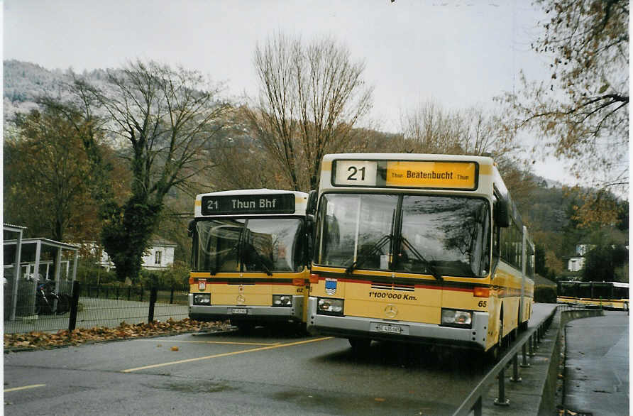 (081'731) - STI Thun - Nr. 65/BE 435'065 - Mercedes am 9. Dezember 2005 bei der Schifflndte Thun