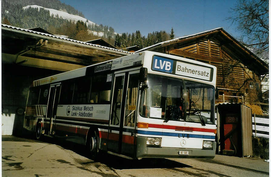 (081'733) - Stryffeler, Boltigen - BE 505 - Mercedes (ex LVB Lenk) am 11. Dezember 2005 in Erlenbach, Spital