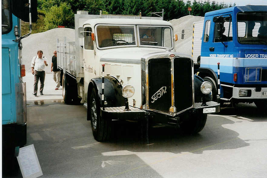 (032'336) - Aus dem Archiv: ZVB Zug - Nr. 166/ZG 60'149 U - FBW am 26. Juni 1999 in Hinwil, AMP